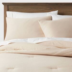 Threshold - Comforter Set 100% Sateen Quilted Khaki Beige